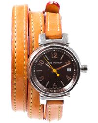 Louis Vuitton Tambour Vachetta Leather Watch - Multicolor