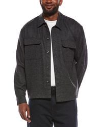 FRAME - Wool-Blend Overshirt - Lyst