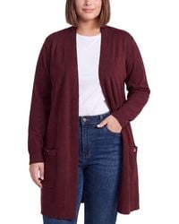 Anne Klein - Plus Pacifico Rib Pocket Cardigan - Lyst