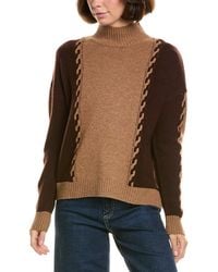 InCashmere - Mock Neck Wool & Cashmere-Blend Pullover - Lyst