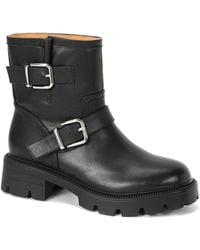 Tiffany & Fred Paris - Leather Moto Bootie - Lyst