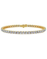Lab Grown Diamonds - 14K 15.10 Ct. Tw. Lab-Grown Diamond Tennis Bracelet - Lyst