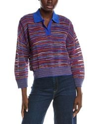 Missoni - Textured Wool-Blend Polo Sweater - Lyst