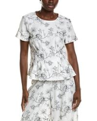 Vince Camuto - Pleat Waist Blouse - Lyst