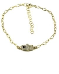 Ebru Jewelry - Protection & Luck Chain Bracelet - Lyst