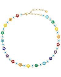 Eye Candy LA - The Luxe Collection Flower Eye Necklace - Lyst