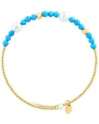 Effy Fine Jewelry - 14K 4.42 Ct. Tw. & 3,5Mm Pearl Bracelet - Lyst