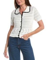 Cece - Collar Cardigan - Lyst