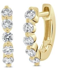 Sabrina Designs - 14k 0.39 Ct. Tw. Diamond Huggie Earrings - Lyst
