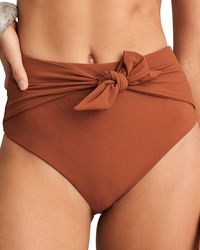 Reiss - Hallie High Waisted Bikini Bottom - Lyst