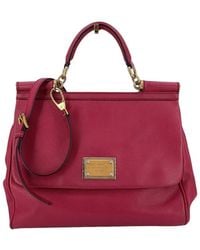 Dolce & Gabbana - Leather Dauphine Shoulder Bag (Authentic Pre-Loved) - Lyst