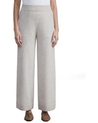 Lafayette 148 New York - Pull On Wool & Cashmere-blend Wide Leg Pant - Lyst