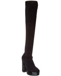Jimmy Choo - Giome 140 Knit & Patent Platform Over-The-Knee Boot - Lyst