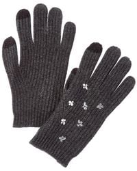 Forte - Cashmere Mixed Crystal Cashmere Gloves - Lyst
