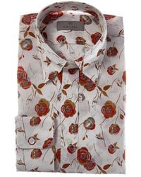 Canali - Linen-Blend Dress Shirt - Lyst