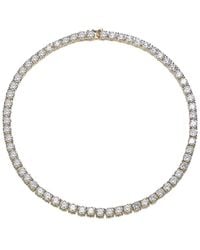 Genevive Jewelry - 14K Diamond Cz Chain Necklace - Lyst