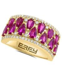 Effy Fine Jewelry - 14K 4.08 Ct. Tw. Diamond & Ruby Ring - Lyst