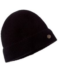 Bruno Magli - Honeycomb Stitched Cuffed Cashmere Hat - Lyst