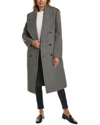 Michael Kors - Collection Dogtooth Melton Wool Coat - Lyst