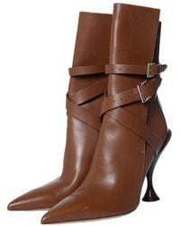 Burberry - Leather Hadfield Pedestal Boot (Authentic Pre-Loved) - Lyst