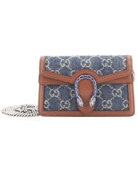 Gucci - Gg Denim Dionysus Bag Super Mini (Authentic Pre-Loved) - Lyst