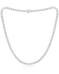 Diana M. Jewels - Fine Jewelry 14K 28.50 Ct. Tw. Diamond Tennis Necklace - Lyst