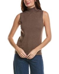 Splendid - Emily Mock Neck Sweater Tank - Lyst