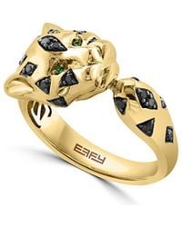 Effy Fine Jewelry - 14K 0.24 Ct. Tw. Diamond & Tsavorite Ring - Lyst