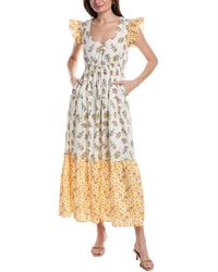 Garrie B - Drawstring Maxi Dress - Lyst