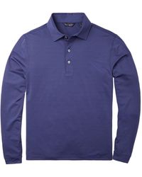 Scott Barber - Tech Stripe Pique Polo Shirt - Lyst