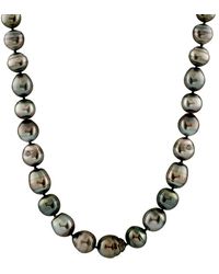 Masako Pearls - 14k 8-11mm Tahitian Pearl Necklace - Lyst