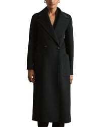 Reiss - Lucia Long Wool-Blend Blindseam Coat - Lyst