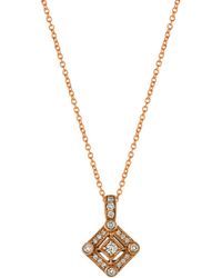 Le Vian - 14k Strawberry Gold 0.17 Ct. Tw. Diamond Pendant Necklace - Lyst