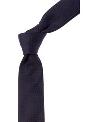Givenchy - Navy Micro Design Silk Tie - Lyst