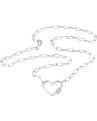 Diamond Select Cuts - 0.09 Ct. Tw. Diamond Heart Necklace - Lyst