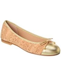 French Sole - Vanity Cork & Leather Flat - Lyst