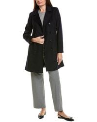 Sofiacashmere - Sofiacashmere Modern Wool & Cashmere-Blend Trench Coat - Lyst
