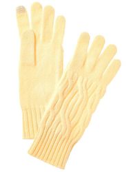 Hannah Rose - Wide Cable Cashmere Gloves - Lyst