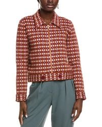 St. John - Jacquard Wool-Blend Jacket - Lyst