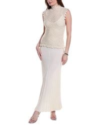 Christopher Esber - 2Pc Lattice Knit Wool-Blend Tank Top & Maxi Dress - Lyst