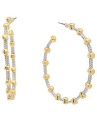 Juvell - 18k Plated Pearl Hoops - Lyst