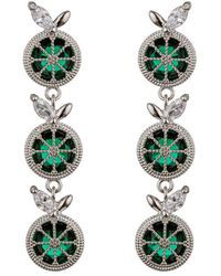 Eye Candy LA - The Luxe Collection Cz Mini Lime Drop Earrings - Lyst