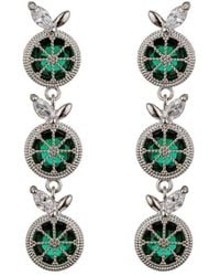 Eye Candy LA - The Luxe Collection Cz Mini Lime Drop Earrings - Lyst