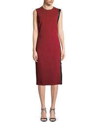 tom ford red ruched tulle dress