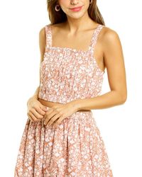 CELINA MOON - Cropped Tank - Lyst