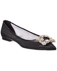 Roger Vivier - Mesh & Patent Flat - Lyst