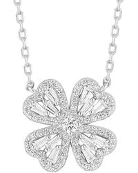Glaze Jewelry - Cz Clover Necklace - Lyst