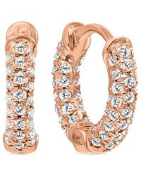 Monary - 10k Rose Gold 0.30 Ct. Tw. Diamond Earrings - Lyst