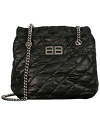 Balenciaga - Crush Small Quilted Leather Tote - Lyst