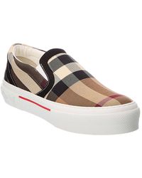 Burberry Vintage Check Canvas Slip-on Sneaker - Brown